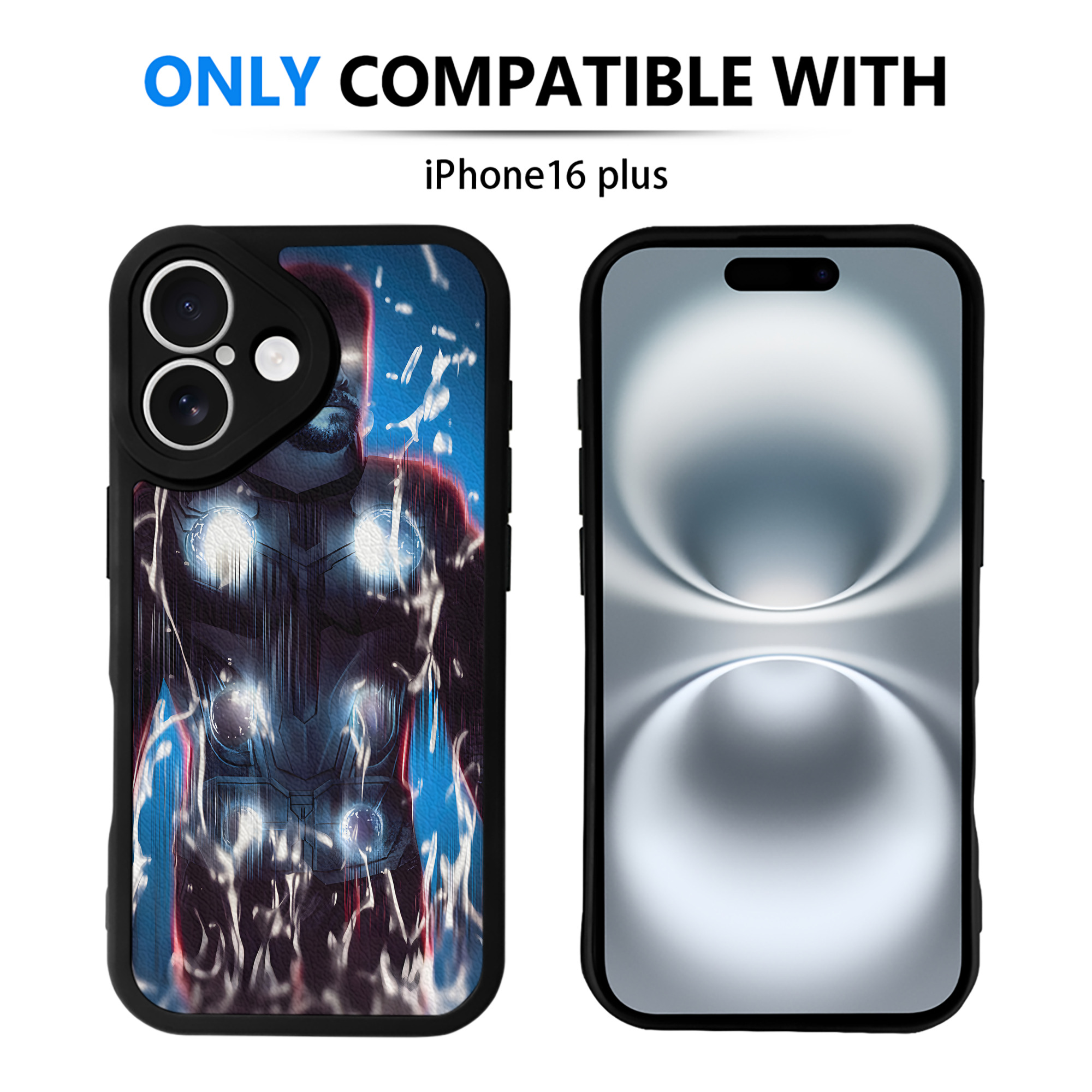 （画像用） アベンジャーズ The Avengers 【iPhone 16シリーズ対応】シリコンスマホケース（レザー調） 材質：シリコン